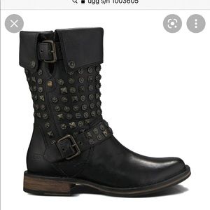 Ugg conor stud boots sz 5.5 black new!
